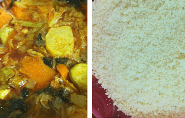 קוסקוס אמיתי עם מרק ירקות עשיר בתוספת בונוס